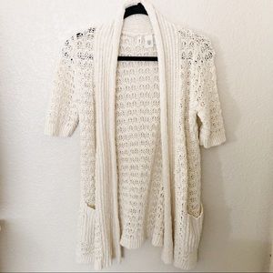 Anthropologie | Moth Short Sleeve Open Cardigan